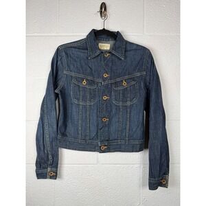 Denim & Supply Ralph Lauren Cropped Denim Jacket M Blue Trucker